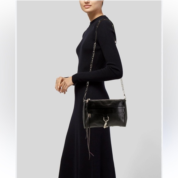 Rebecca Minkoff Handbags - Rebecca Minkoff Black Leather Crossbody Bag